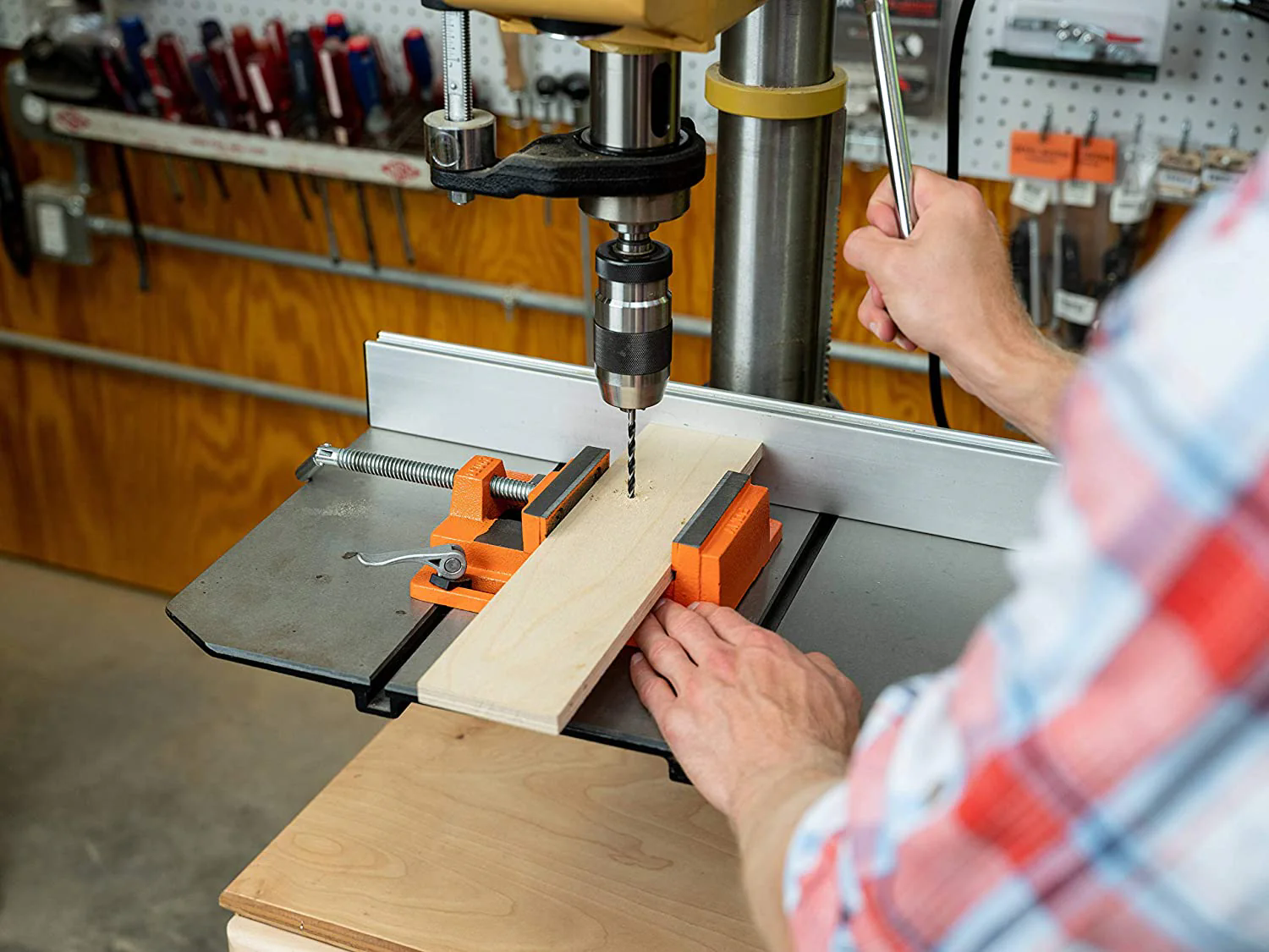 Drill press vise