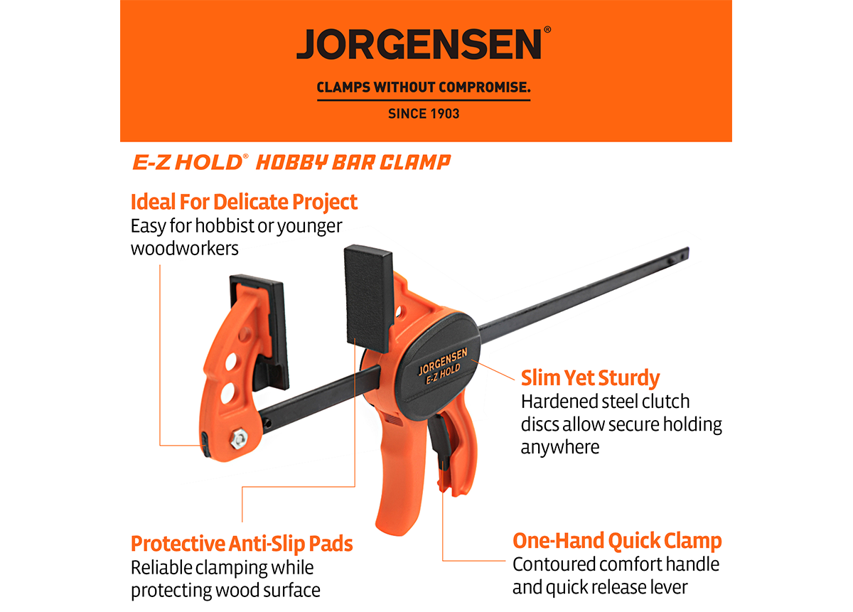 E-Z HOLD® hobby bar clamp