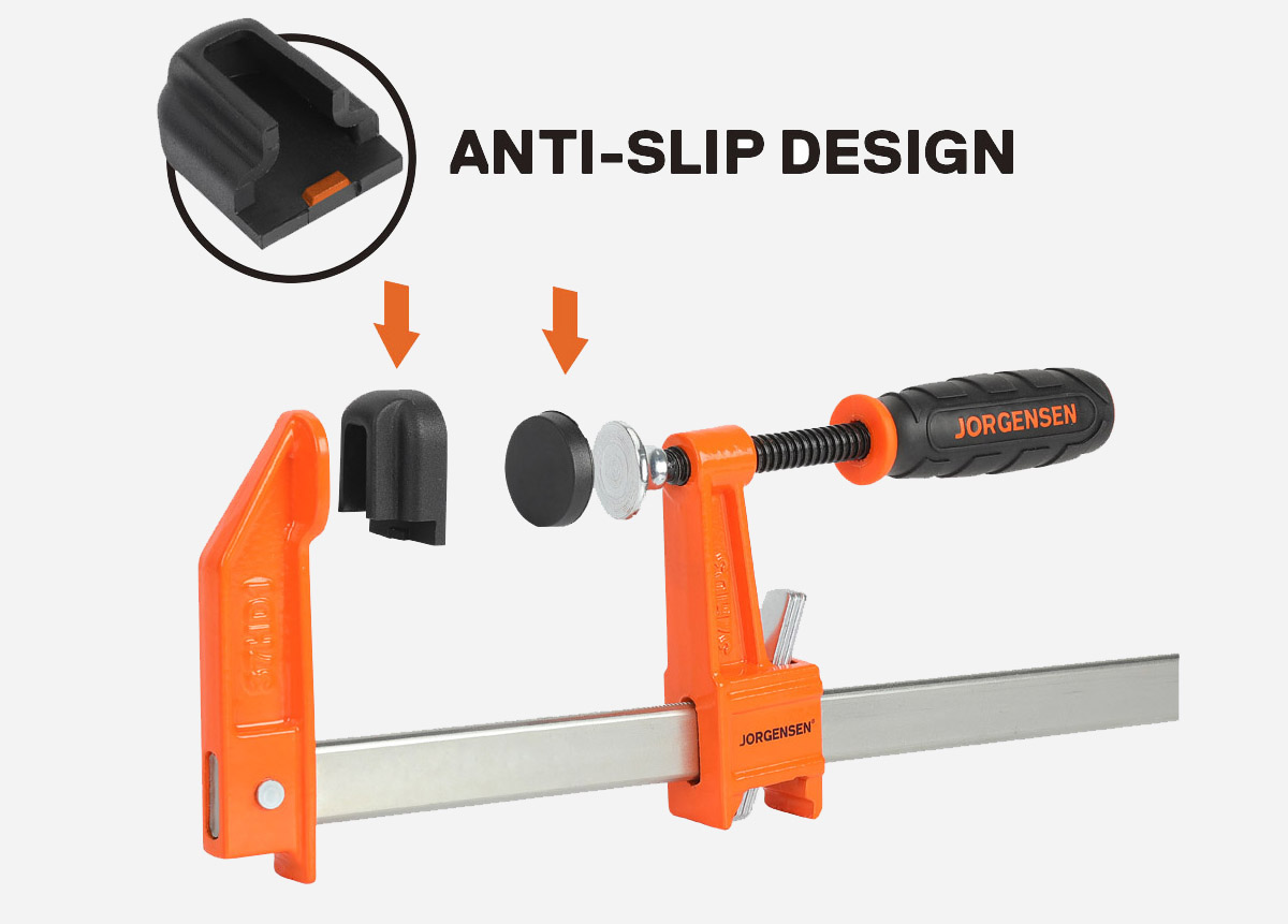 Light and Medium duty steel bar clamp replacement pads