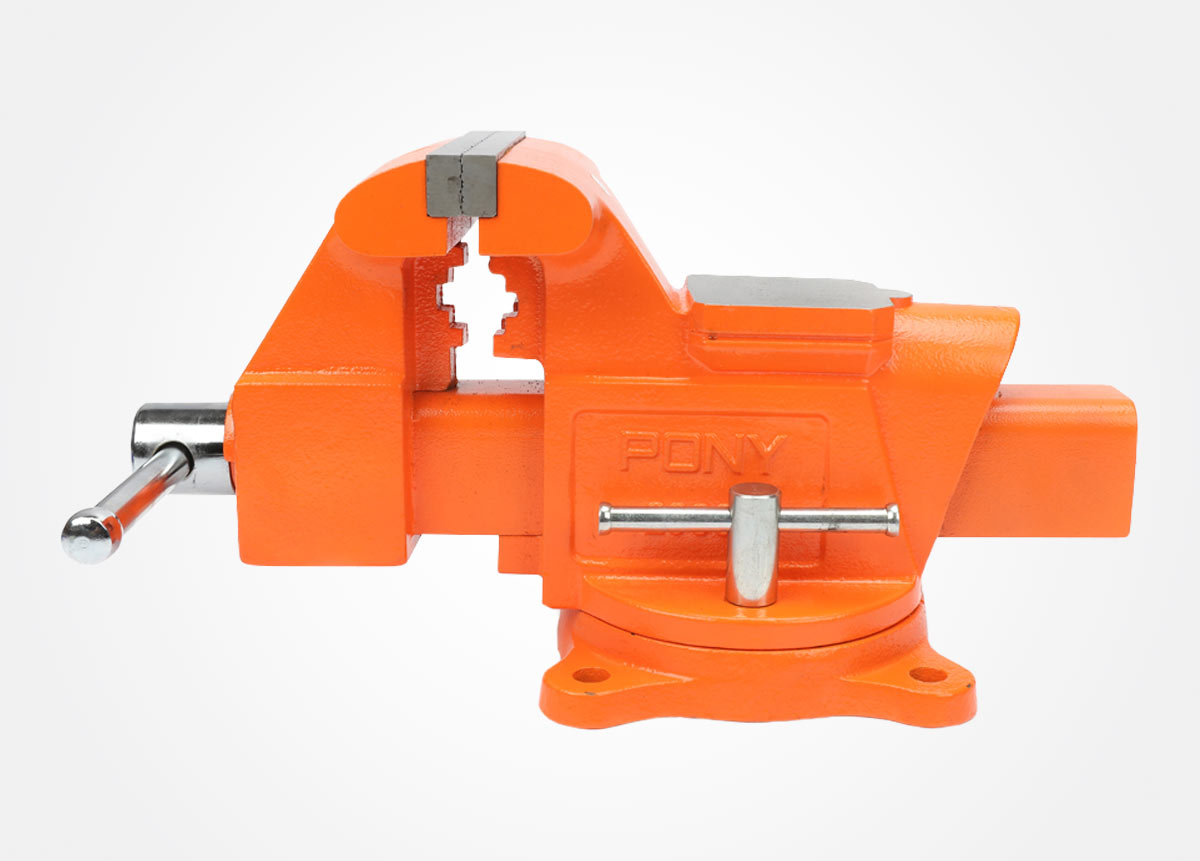 Heavy-duty workshop bench vise