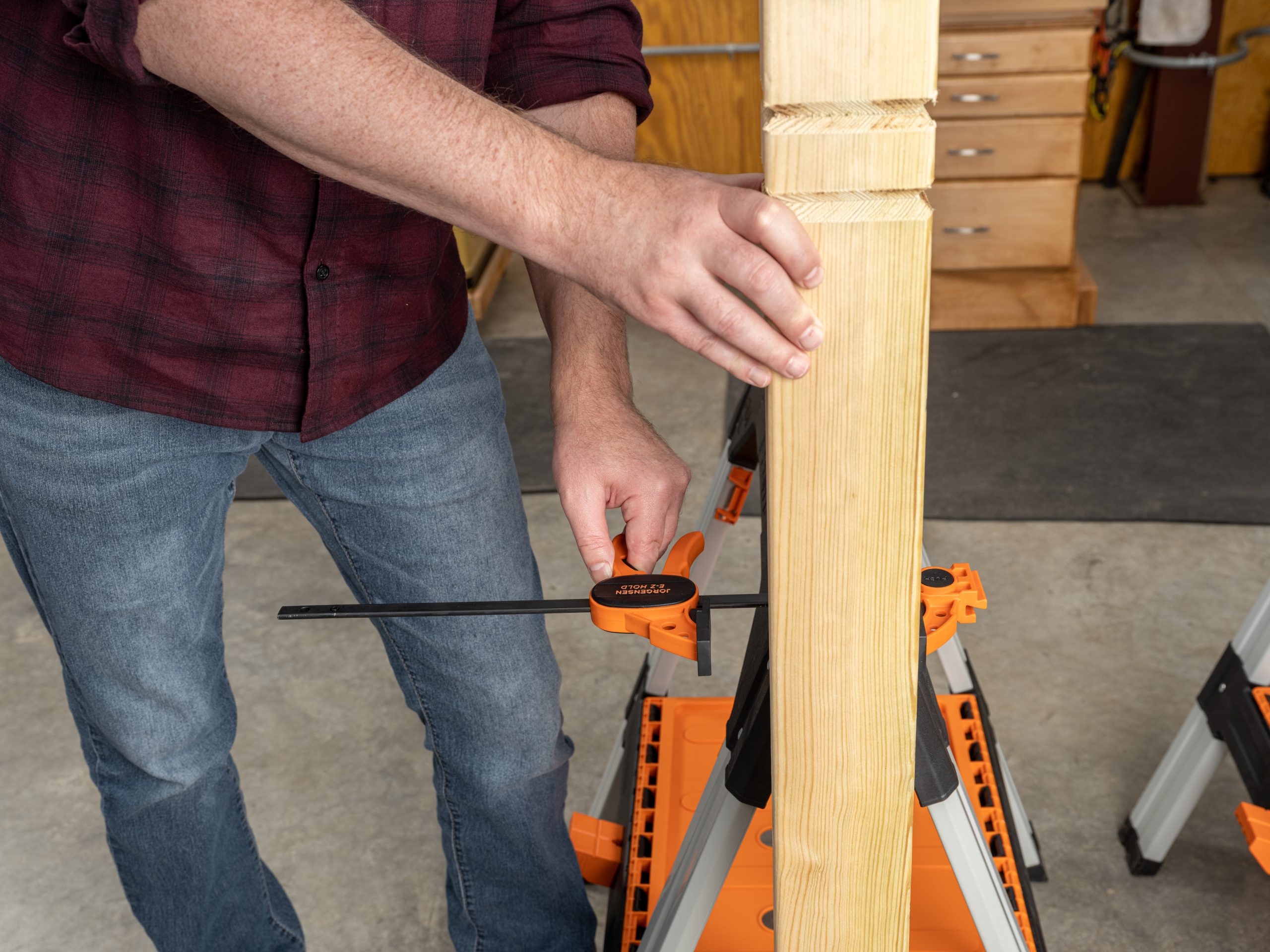 2-Piece Clamping Sawhorses