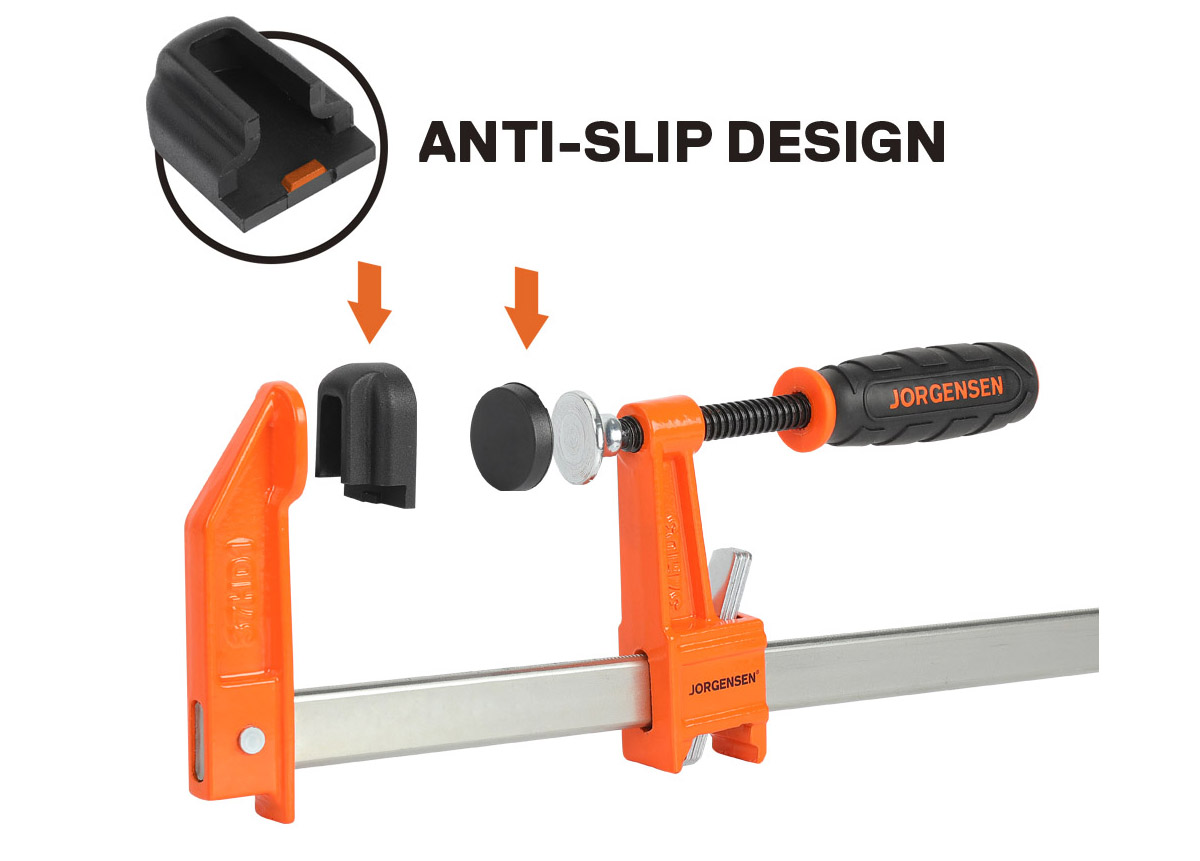Heavy duty steel bar clamp replacement pads