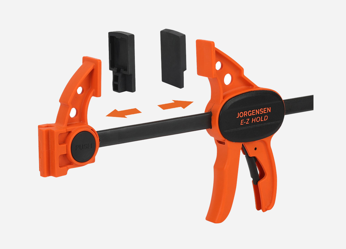 Work-protecting Clamp Pads for E-Z HOLD® Light Duty Expandable Bar Clamp