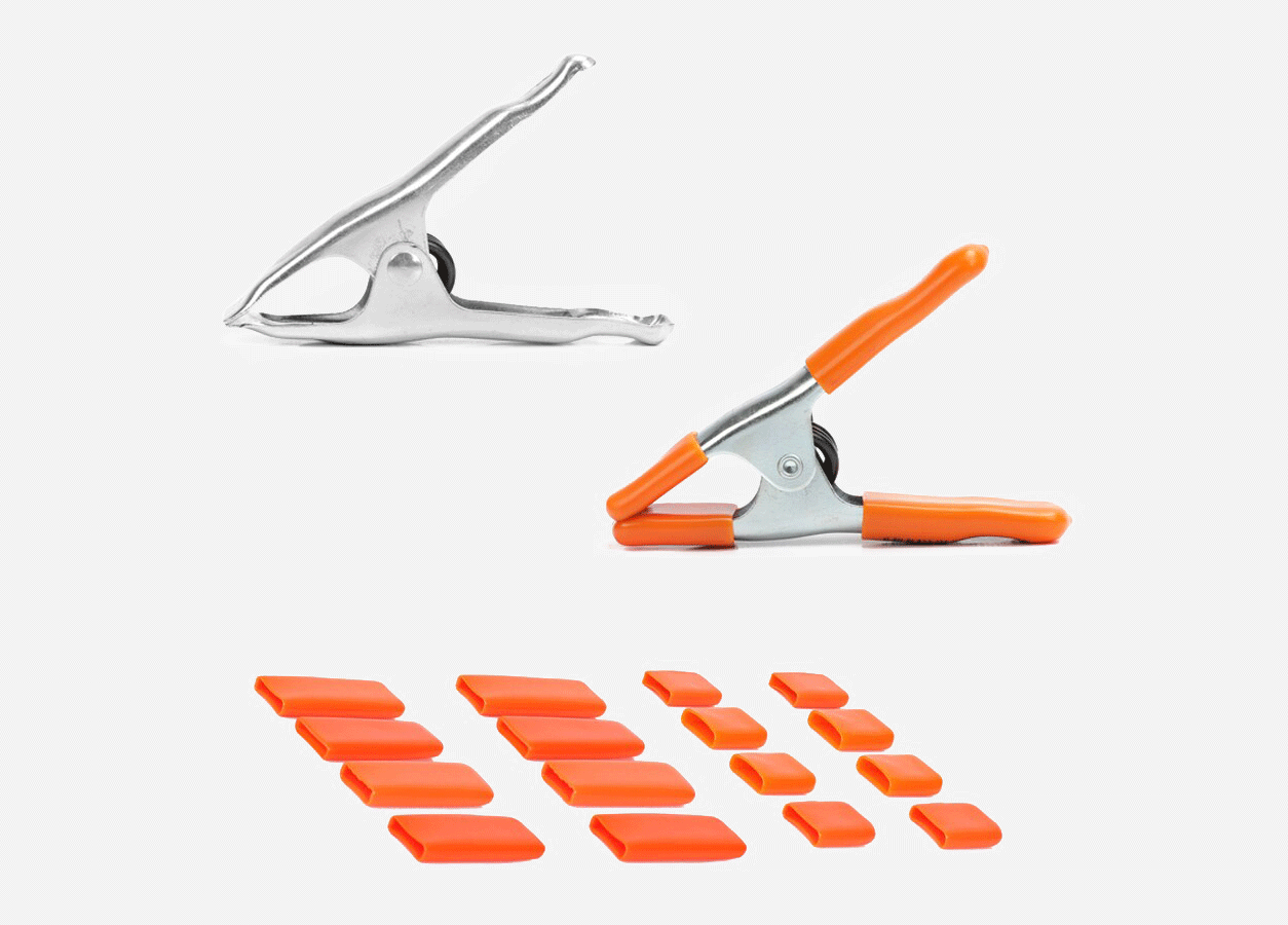 Work-protecting Clamp Pads for 1” Steel Spring Clamp