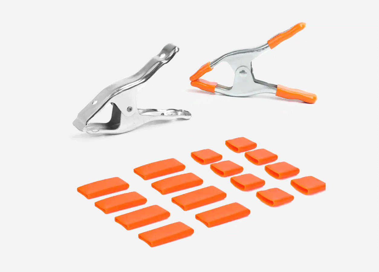 Work-protecting Clamp Pads for 2” Steel Spring Clamp