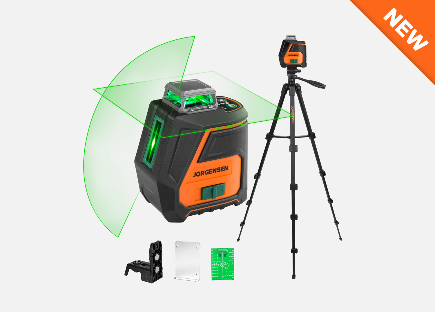 Rechargeable 100FT/30M Green Beam Self Leveling 360 Degree Cross Line Laser Level
