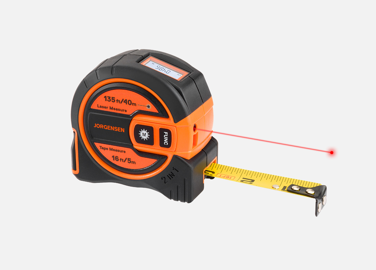 2-in-1 Laser Tape Measure