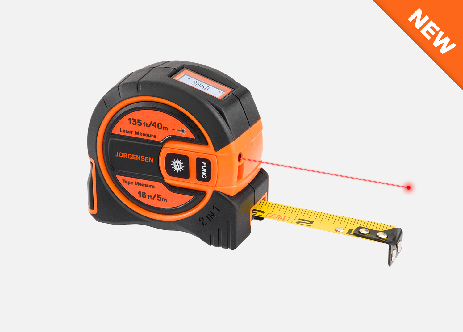2-in-1 Laser Tape Measure