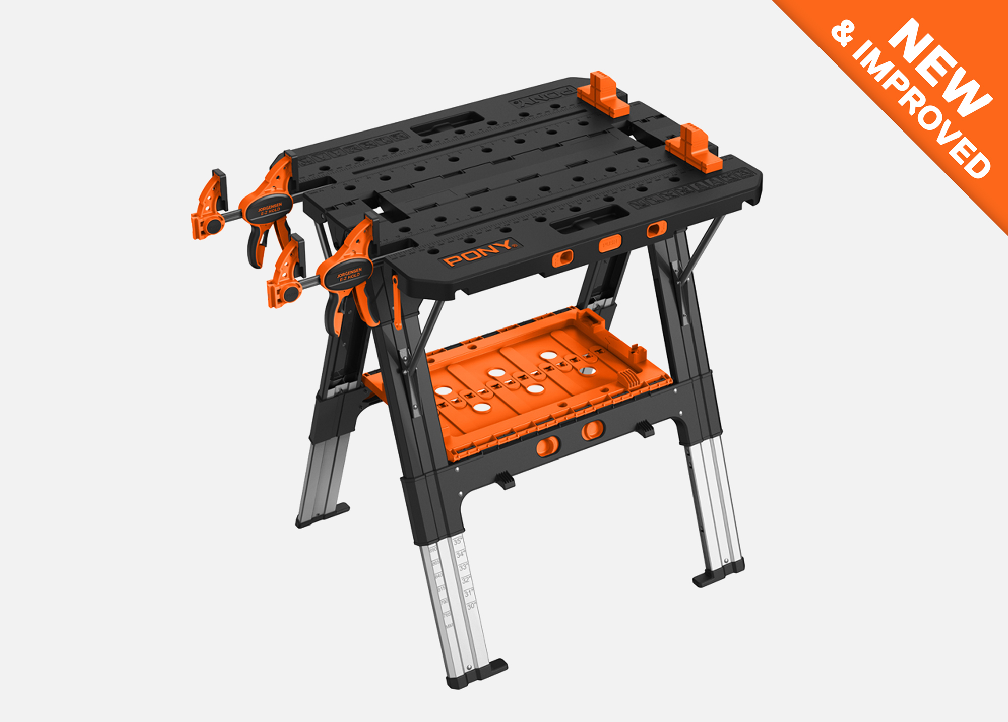 E-Z CLAMP™ HEAVY DUTY FOLDING WORKTABLE