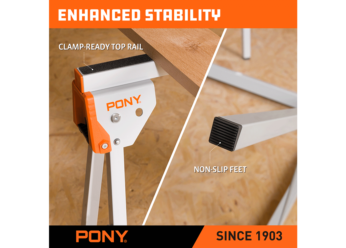 2-Piece Metal Sawhorse